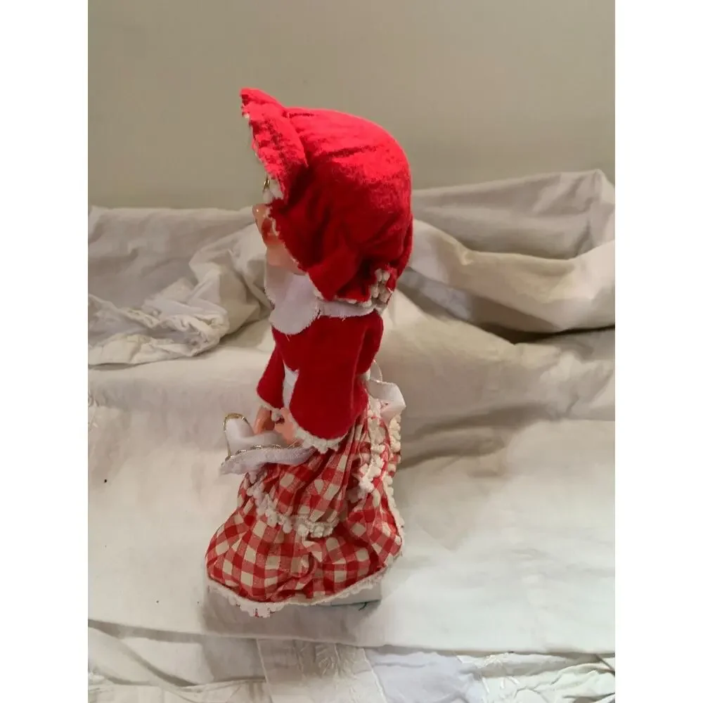 Musical Mrs Claus Windup Kitschy Figures Moving Christmas Holiday 9" Works Vtg - Picture 3 of 8